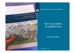 Een duurzame brandstofvisie