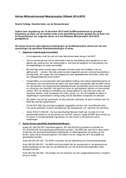 Meerjarenprogramma Dilbeek (dec 2013)