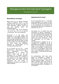 MEI 2014 (pdf download) - Meergeneratie Woonproject Nijmegen