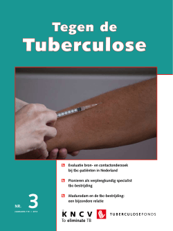 Tegen de Tuberculose, Jaargang 110, 2014 nr. 3