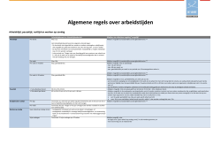 Download hier het schema met de algemene regels over