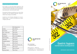 Voedingsadvies voor een gastric bypass