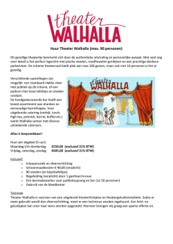Huur Theater Walhalla (max. 90 personen)