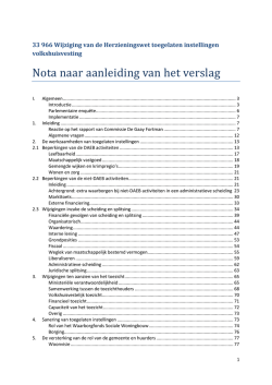 Download "Nota naar aanleiding van het verslag