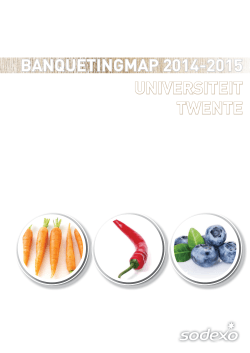 Banquetingmap Universiteit Twente 2014