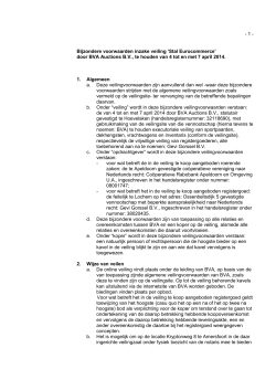 Bijzondere veilingvoorwaarden (PDF)