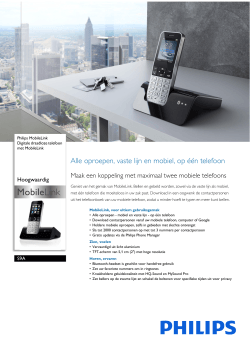 S9A/38 Philips Digitale draadloze telefoon met MobileLink