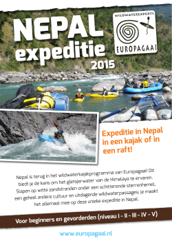 Expeditie in Nepal in een kajak of in een raft!