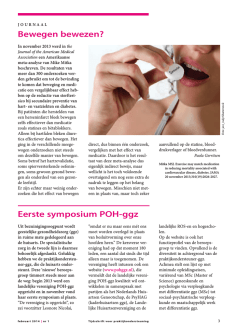 Eerste symposium POH-ggz Bewegen bewezen?