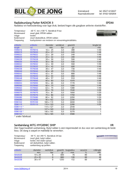 Radiateurslang Parker RADIOR 3 EPDM Sanitairslang MTG