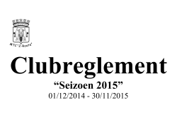 Clubreglement 2009 – MTC “2