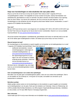 Hulp voor havoleerlingen en mbo-studenten die naar