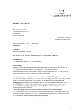 5.0. Meerjarenplan audit - raadsvoorstel 22 oktober 2014, pdf, 148kB