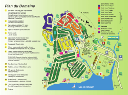 Campsite map - Domaine de Chalain Jura