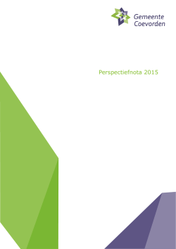 Perspectiefnota 2015 - Gemeente Coevorden
