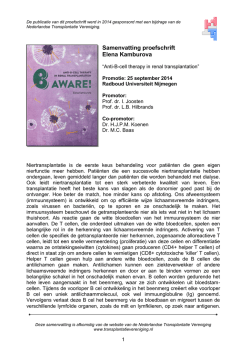 Download PDF - Nederlandse Transplantatie Vereniging