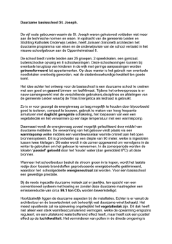 Duurzame St Josephschool Leiden