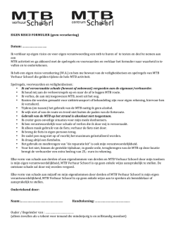 Download hier voor inzage het eigen risico formulier