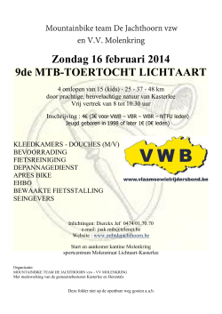 Flyer VTT 2014 - MTB Team De Jachthoorn