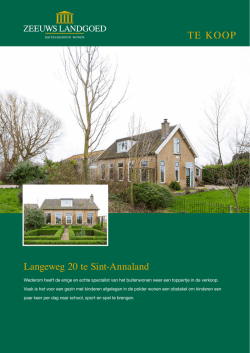 TE KOOP Langeweg 20 te Sint