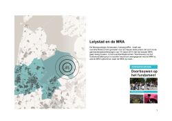 Oplegnotitie MRA - Gemeente Lelystad