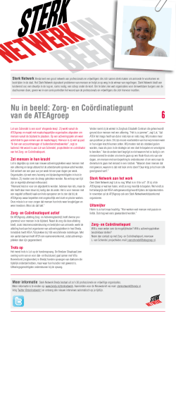 Nu in beeld: Zorg- en Coördinatiepunt van de ATEAgroep