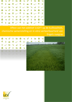 Effect van het additief 11GFT op de kuilkwaliteit, chemische