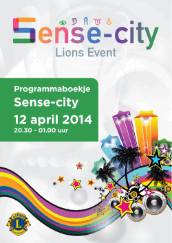 Sense-city 12 april 2014 - Lionsclub Badhoevedorp