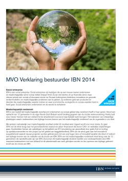 MVO Verklaring bestuurder IBN 2014