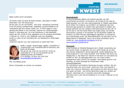 Bijlage 1: - Stichting Kwest