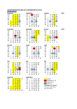 Vakantierooster Vlinderboom 2014-2015-loc Bemmel