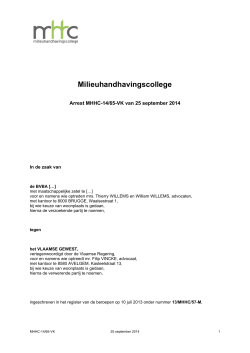 MHHC-14/65-VK - Milieuhandhavingscollege