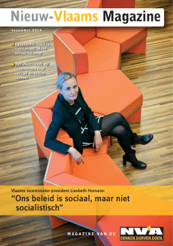 Nieuw-Vlaams Magazine november 2014 - N-VA