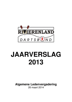 JAARVERSLAG 2013