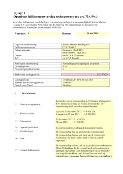 23/05/2014 Openbaar faillissementsverslag 4