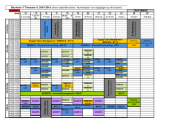 rooster van bachelor 3, trimester 9
