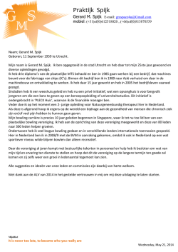 Praktijk Spijk - Bowling Vereniging Maarssen
