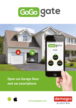 Open uw Garage Deur met uw smartphone