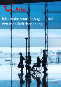 Informatie voor passagiers met een mobiliteitsbeperking