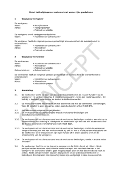 Model beindigingsovereenkomst met wederzijds goedvinden, versie 1