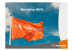 Workshop MVO Holmatro-vd Lande 18-09-2014