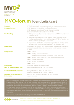 MVO-forum Identiteitskaart