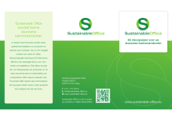 Download de flyer van Sustainable Office