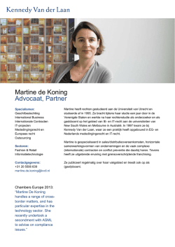 Download CV (pdf) - Kennedy Van der Laan
