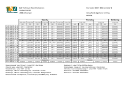 uurrooster AAVdag 2014 2015 - Technicum Noord Antwerpen