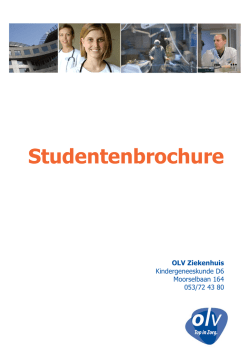 Studentenbrochure - OLV Ziekenhuis Aalst