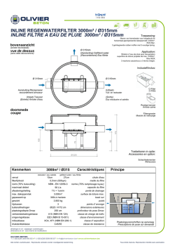 INLINE REGENWATERFILTER 3000m² / Ø315mm