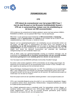 CFE tekent de overeenkomst voor het project NEO Fase 1
