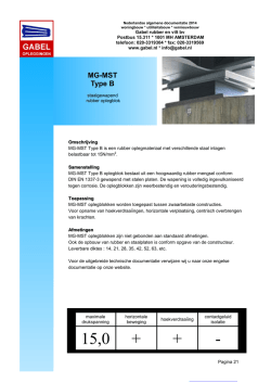 MG-MST Type B - Gabel rubber en vilt bv