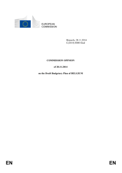 Commission opinion - European Commission